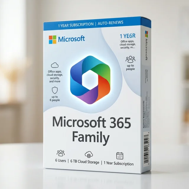 Microsoft 365 Family (1 Year / 6 Users)